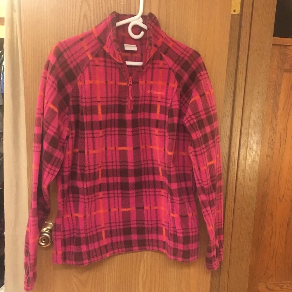 Columbia half zip fleece coat XL